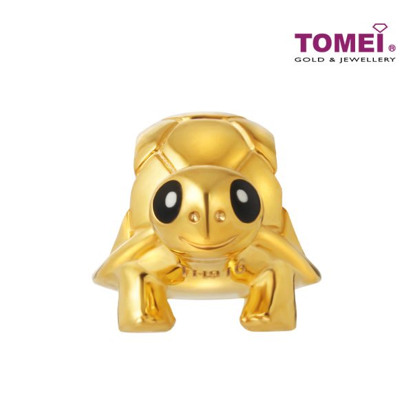 TOMEI Longevity Tortoise Charm, Yellow Gold 916 Online Sale