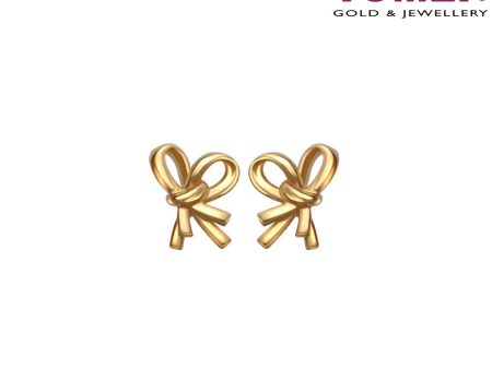 TOMEI Sweet Petite Earrings, Yellow Gold 916 (9Q-YG1194E-1C) (1.94G) For Cheap