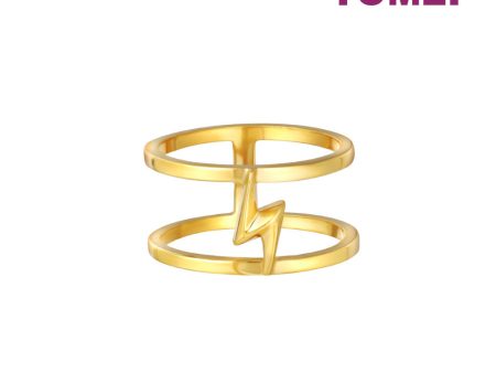 TOMEI Lusso Italia Lightning Ring, Yellow Gold 916 Cheap