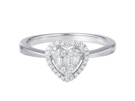 TOMEI Shine For Love Diamond Ring, White Gold 750 Hot on Sale