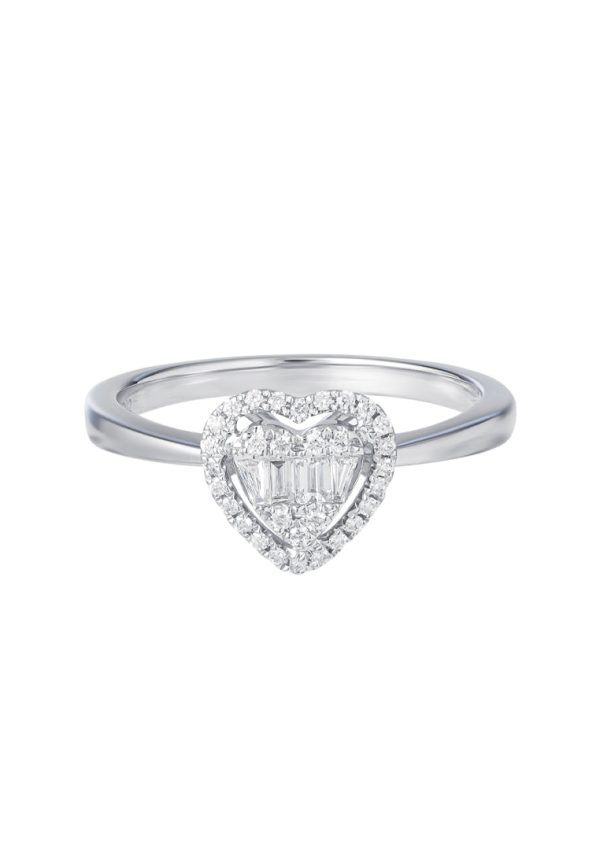 TOMEI Shine For Love Diamond Ring, White Gold 750 Hot on Sale