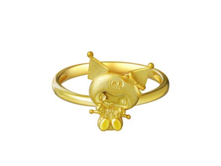 TOMEI X SANRIO Kuromi Ring, Yellow Gold 916 Online now