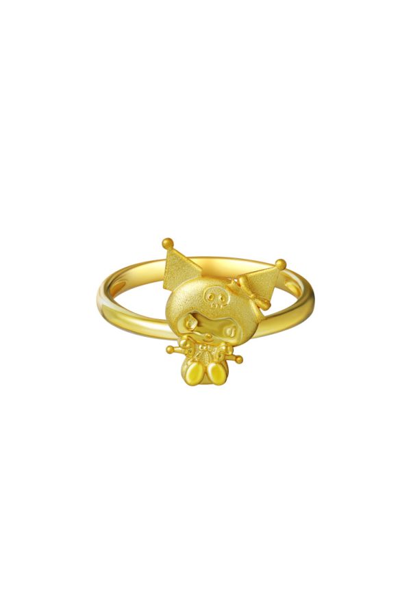 TOMEI X SANRIO Kuromi Ring, Yellow Gold 916 Online now