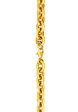 TOMEI Lusso Italia Split Link Tiny Chain Bracelet, Yellow Gold 916 For Cheap