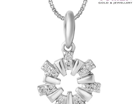 TOMEI Twinkly Trinkets Collection Diamond Pendant Set, White Gold 585 Online Hot Sale