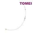 TOMEI Radiant Glowing Dainty Bracelet, White+Rose Gold 585 Online Hot Sale