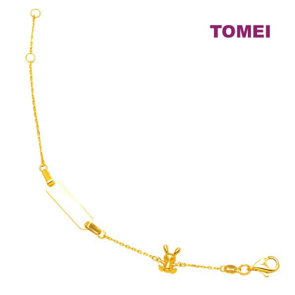 TOMEI Lusso Italia Rabbit Bracelet, Yellow Gold 916 Online now