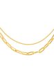 TOMEI Paperclip & Chain Necklace, Yellow Gold 999 (5D) Supply