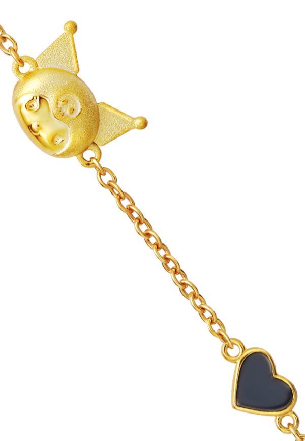 TOMEI X SANRIO Kuromi Bracelet, Yellow Gold 916 For Discount