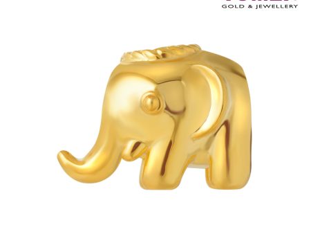 TOME Wealthy Elephant Charm, Yellow Gold 916 Cheap