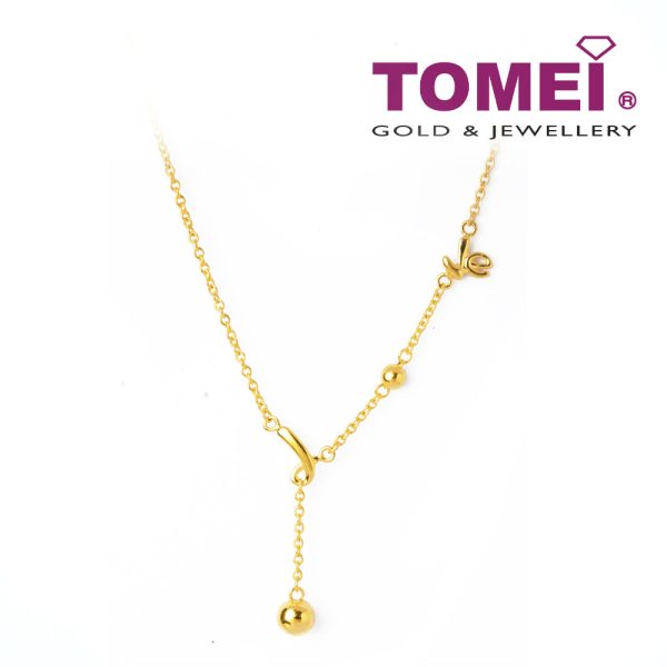 TOMEI Whimsically Delightful  Expression of Love Necklace, Yellow Gold 916 Cheap