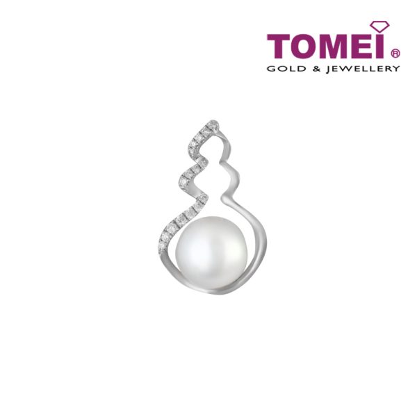 TOMEI Pendant, Diamond Pearl White Gold 750 (P1820V) For Sale