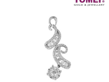 TOMEI Pendant, Diamond White Gold 750 (PD10440) For Cheap