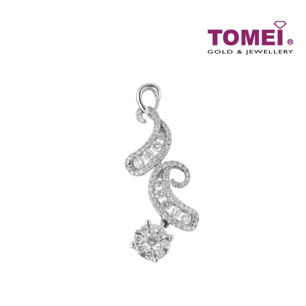 TOMEI Pendant, Diamond White Gold 750 (PD10440) For Cheap