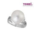 TOMEI Ring, Diamond Pearl White Gold 750 (PO0001074) For Discount