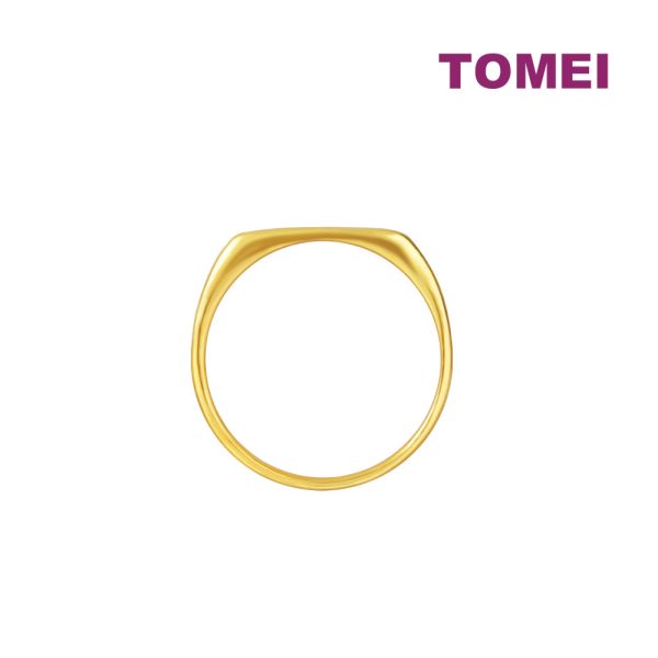 TOMEI Mix & Match Stackable Ring (2 Pcs), Yellow Gold 916 Online Hot Sale