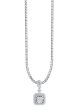 TOMEI Squarish Diamond Pendant, White Gold 750 Supply