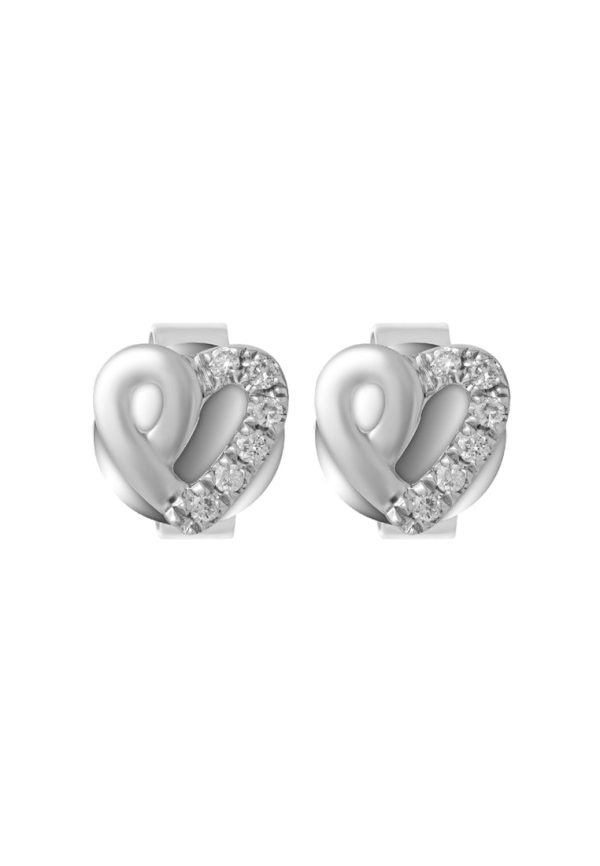 TOMEI The Touch Of Love Earrings, White Gold 585 Online now