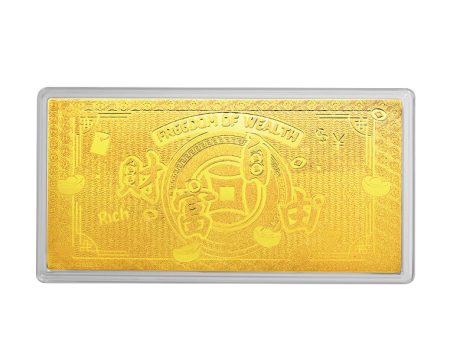 TOMEI Wealth Freedom Gold Foil 0.5GM, Yellow Gold 999 Discount