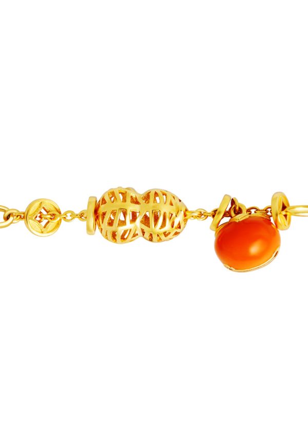 TOMEI Peanut & Persimmon Bracelet, Yellow Gold 916 on Sale