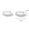 TOMEI Double-Rows Diamond Earrings I White Gold 585 (E839) Sale