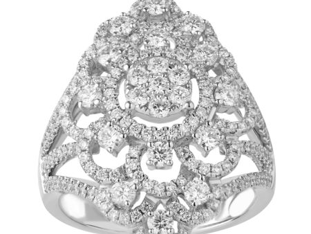 TOMEI Ring, Diamond White Gold 750 (R4707) Online