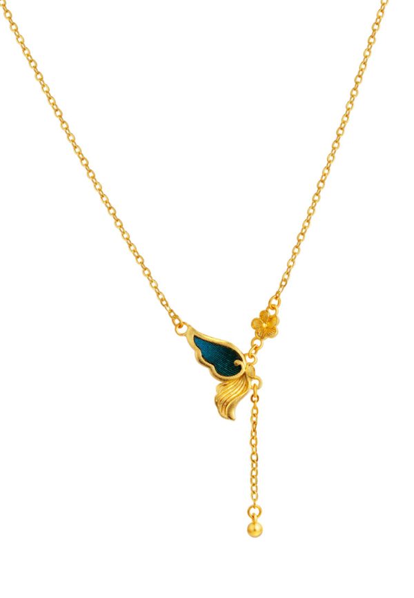 TOMEI x XIFU 【灵蝶】Spiritual Butterfly Necklace, Yellow Gold 999 Hot on Sale