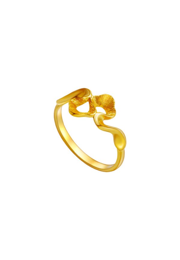 TOMEI x XIFU 【万物有灵】The Essence Of Nature Ring, Yellow Gold 999 on Sale