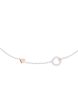 TOMEI Minimalist Diamond Bracelet, White+Rose Gold 585 For Discount