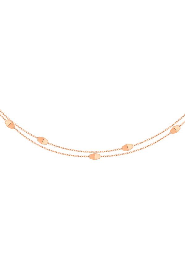 TOMEI Rouge Collection Double Strands Bracelet, Rose Gold 750 For Discount