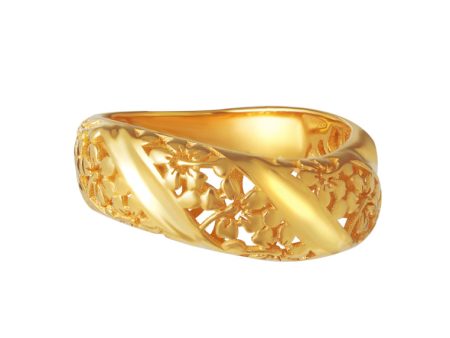 TOMEI Sri Puteri Collection Filigree Ring, Yellow Gold 916 Cheap