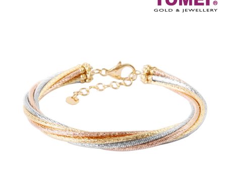 TOMEI Bangle of Razzmatazz in Vogue and Verve, Yellow Gold 916 Online