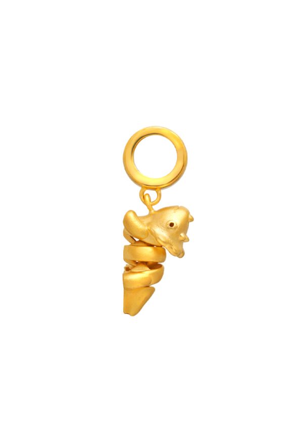 TOMEI Baby Dinosaur Charm, Yellow Gold 916 Online Hot Sale