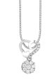 TOMEI Little Heart Collection, Diamond Pendant With Chain, White Gold 585 Fashion