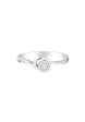 TOMEI Minimalist Diamond Ring, White Gold 375 Online Sale