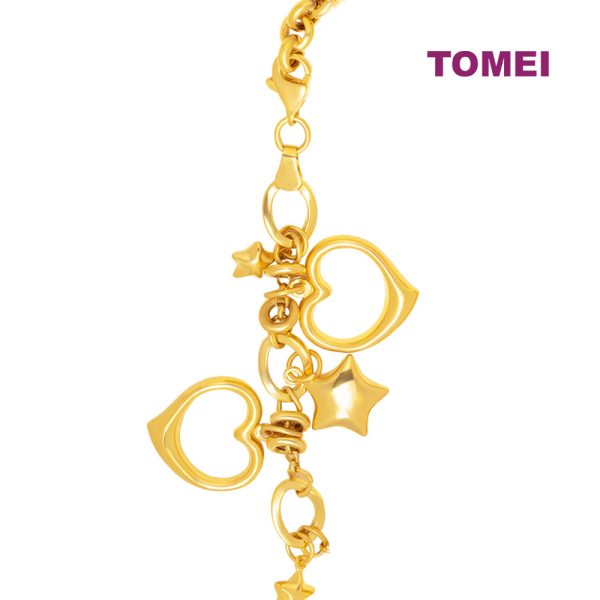 TOMEI Lusso Italia Love Bracelet, Yellow Gold 916 Sale