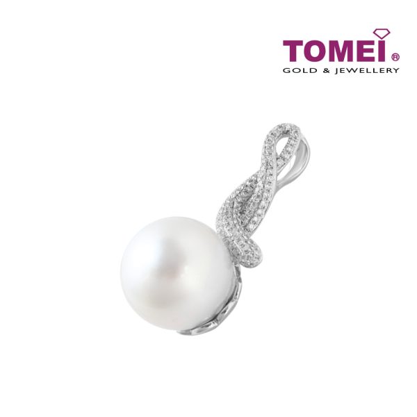 TOMEI Pendant, Diamond Pearl White Gold 750 (P1819V) Online Sale