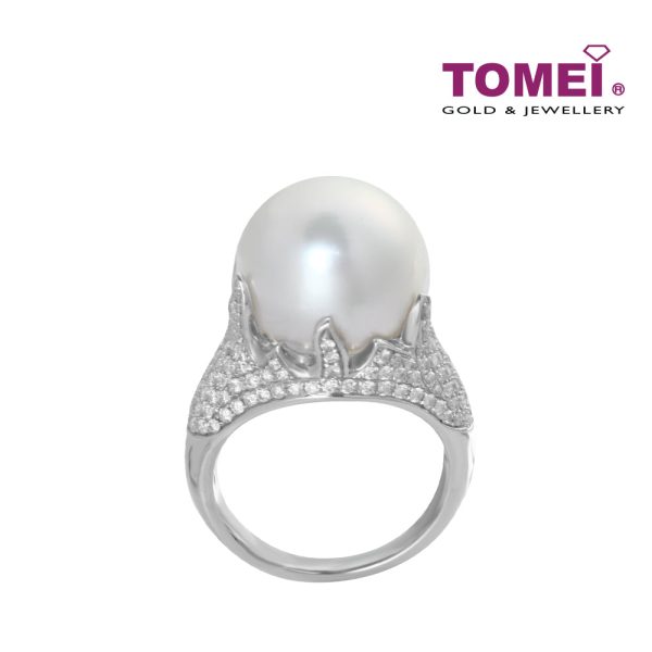 TOMEI Ring, South Sea Pearl White Gold 750 (R8649PH) Hot on Sale