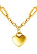 TOMEI Lusso Italia Chain Linked Heart Necklace, Yellow Gold 916 Sale