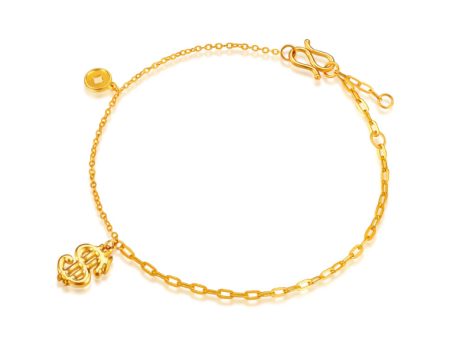 TOMEI Wealthy Dragon Bracelet, Yellow Gold 999 (5G) For Sale