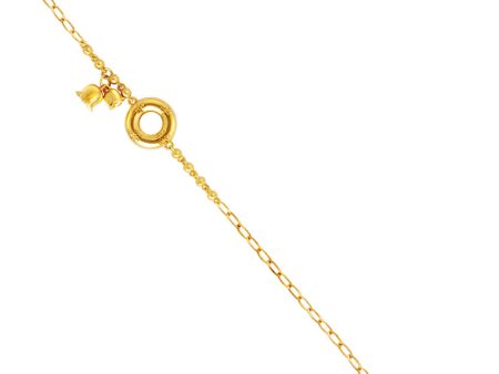 TOMEI Peace & Happiness Bracelet, Yellow Gold 916 For Sale