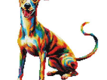 Whippet Dog - Diamond Painting Kit Online now