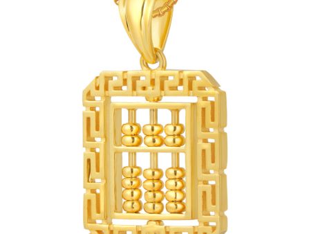 TOMEI Abacus Pendant, Yellow Gold 916 Online now