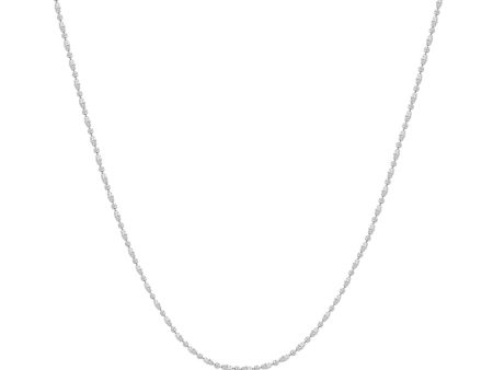 Tomei Sparkling Necklace, Unisex White Gold 585 For Sale