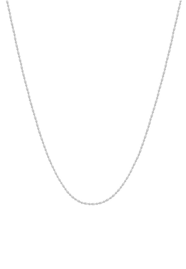 Tomei Sparkling Necklace, Unisex White Gold 585 For Sale