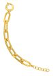 TOMEI Lusso Italia Bold Sinki Bracelet, Yellow Gold 916 Cheap