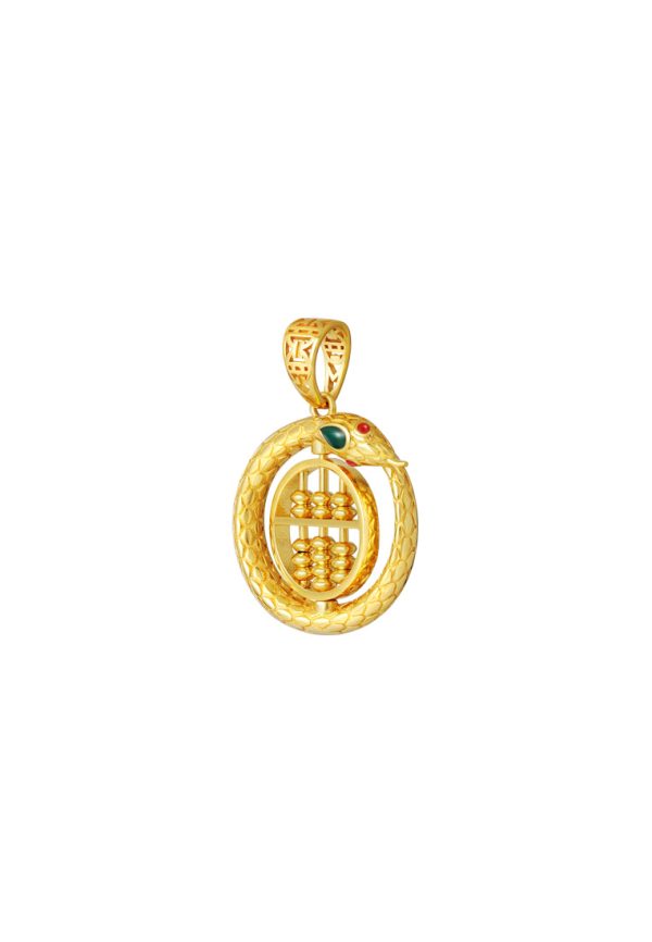 TOMEI Turn Of Fortune Pendant, Yellow Gold 916 Discount