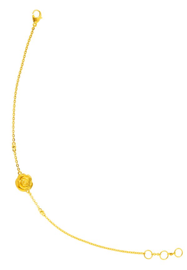 TOMEI Petals of Love Bracelet, Yellow Gold 916 Supply