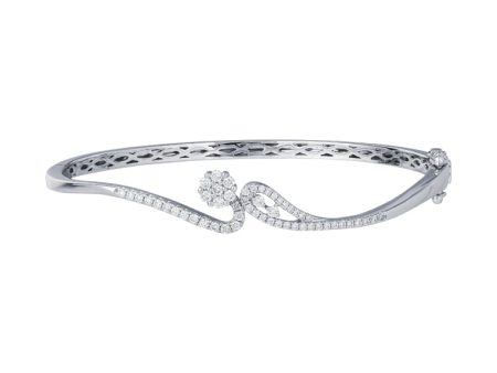 TOMEI Diamond Bangle, White Gold 585 Fashion