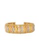 TOMEI Lusso Italia Tri-Tone Bangle, Yellow Gold 916 Discount